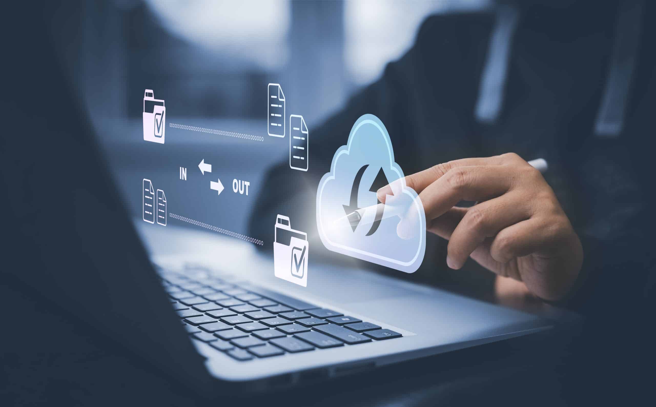 image représentant les données sécurisées dans un cloud backup